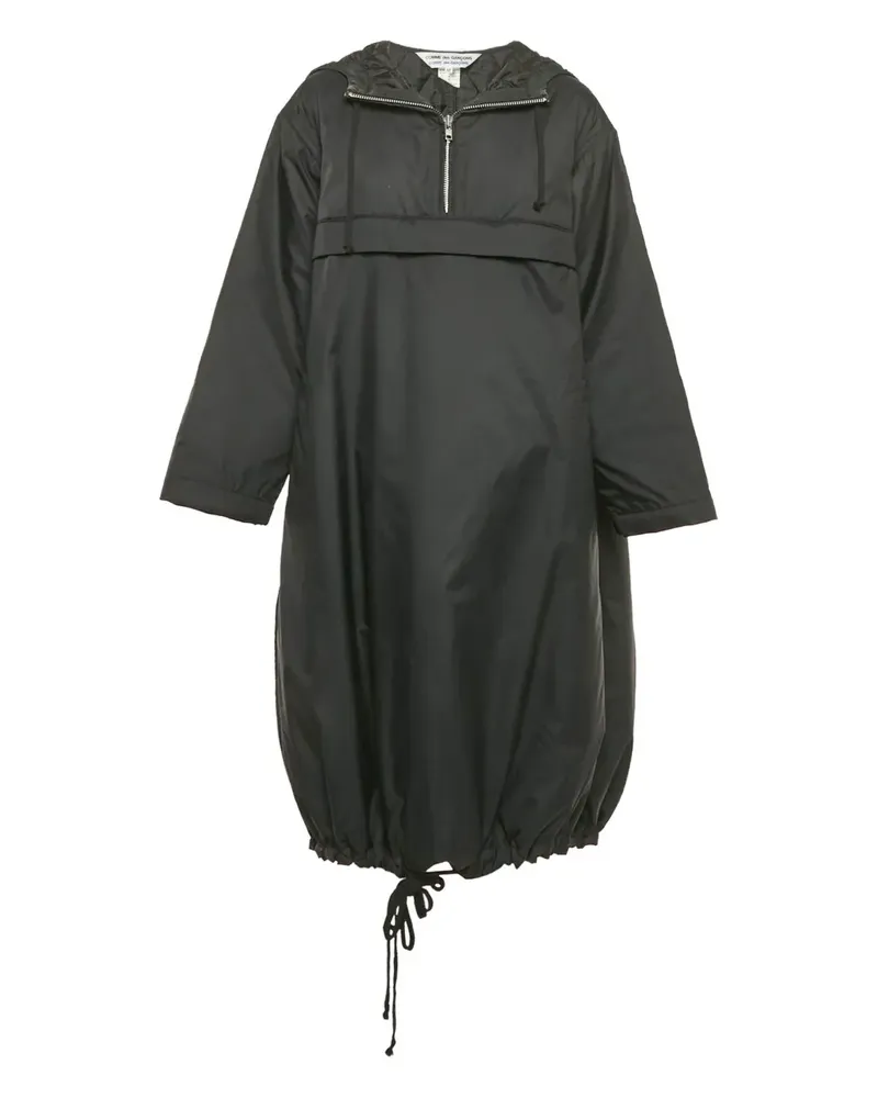 Comme des Garçons Kapuzenjacke mit Kordelzug - Schwarz Schwarz