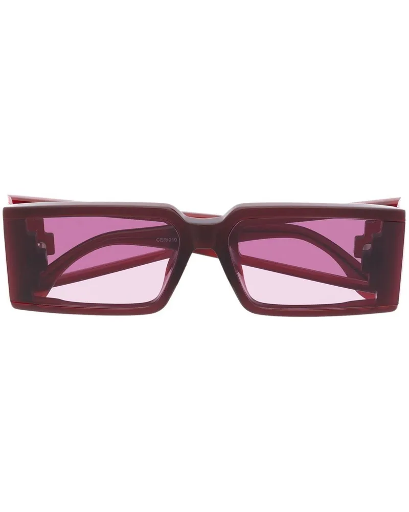 Marcelo Burlon | County of Milan Eckige Fagus Sonnenbrille - Rot Rot