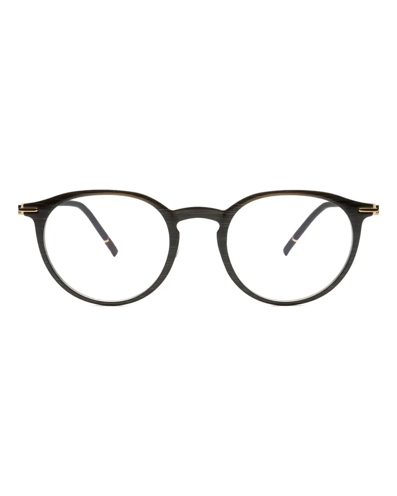 Silhouette round-frame glasses - Schwarz Schwarz
