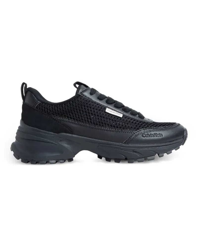 Calvin Klein Chunky Trailblazer Sneakers mit Mesh-Einsatz - Schwarz Schwarz