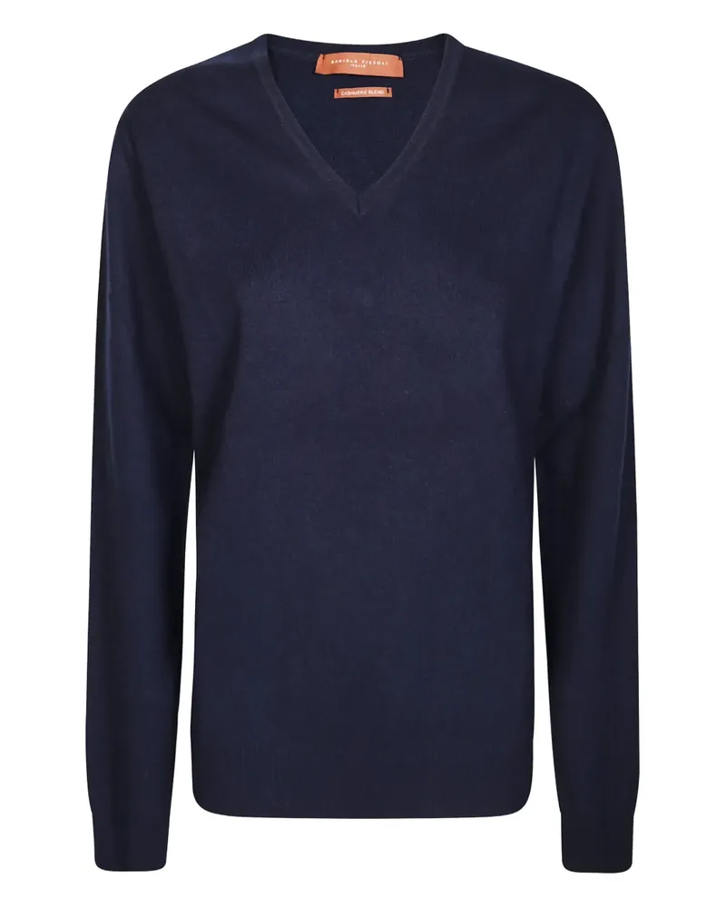 Daniele Fiesoli Pullover mit V-Ausschnitt - Blau Blau