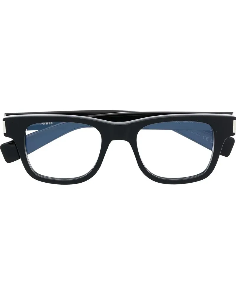 Saint Laurent Brille mit eckigem Gestell - Schwarz Schwarz