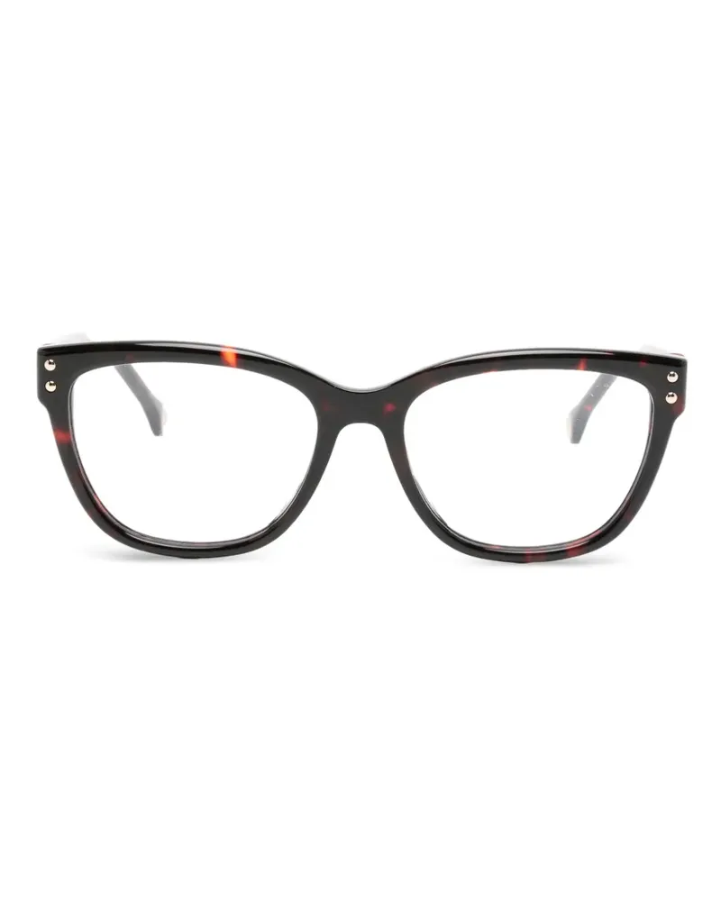 Carolina Herrera New York Cat-Eye-Brille in Schildpattoptik - Braun Braun