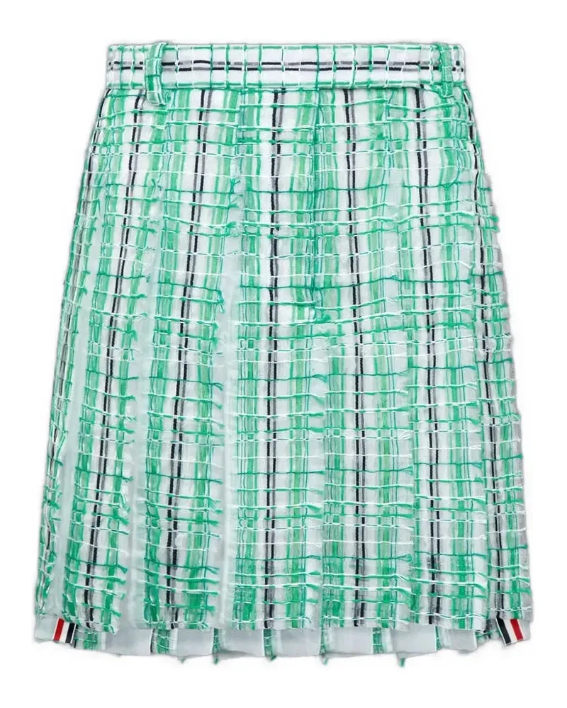 Thom Browne striped pleated skirt - Grün Grün