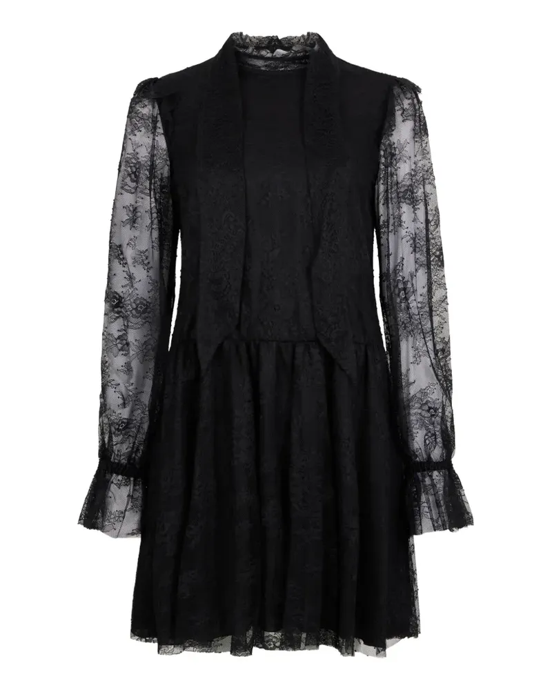 Philosophy Di Lorenzo Serafini Langärmeliges Kleid - Schwarz Schwarz