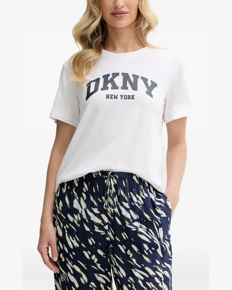DKNY Pyjama mit abstraktem Print - Blau Blau