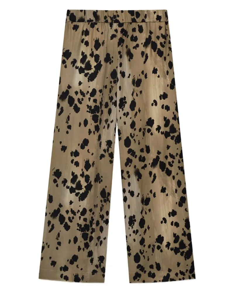 AERON Crust Hose mit Animal-Print - Braun Braun