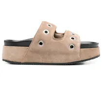 Sandalen aus Leder - Braun