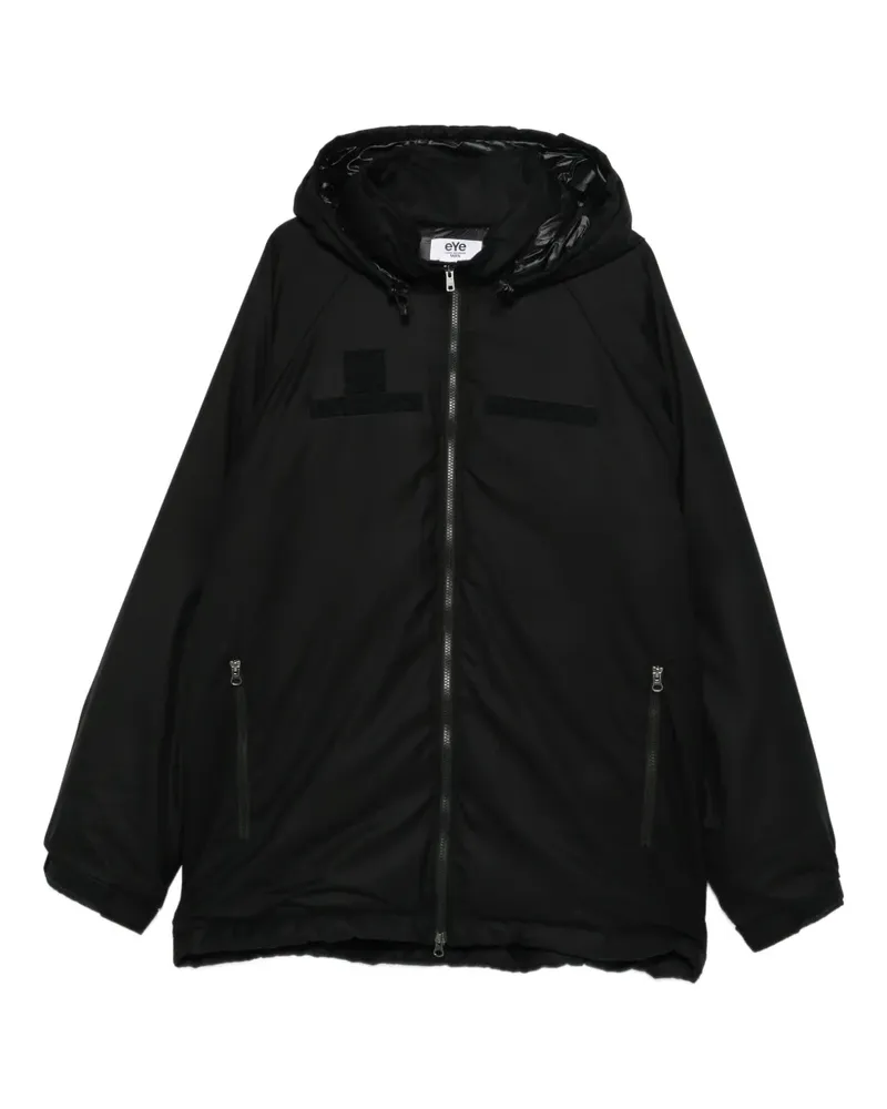 Junya Watanabe hooded zip coat - Schwarz Schwarz