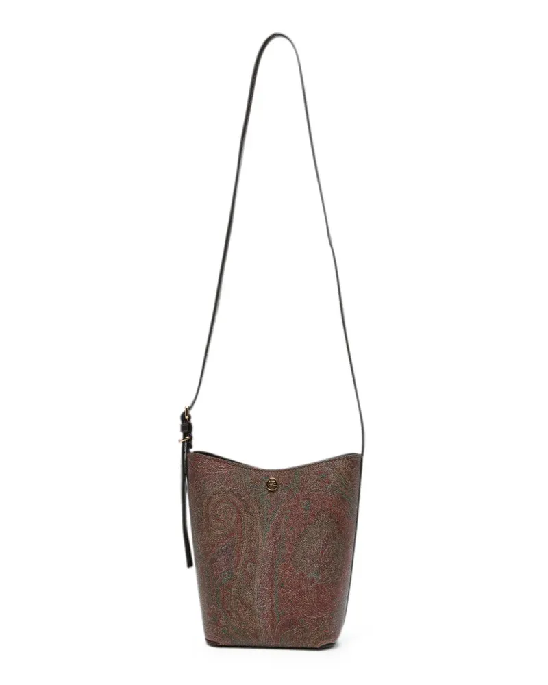 Etro Schultertasche mit Paisley-Print - Rot Rot