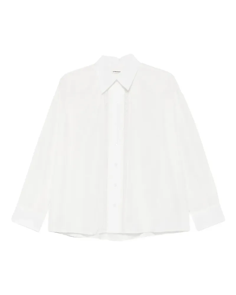 CORDERA lace-insert shirt - Weiß Weiß
