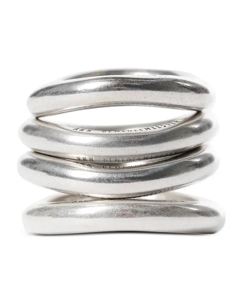 Ann Demeulemeester Herta Ringe (4er-Set) - Silber Silber