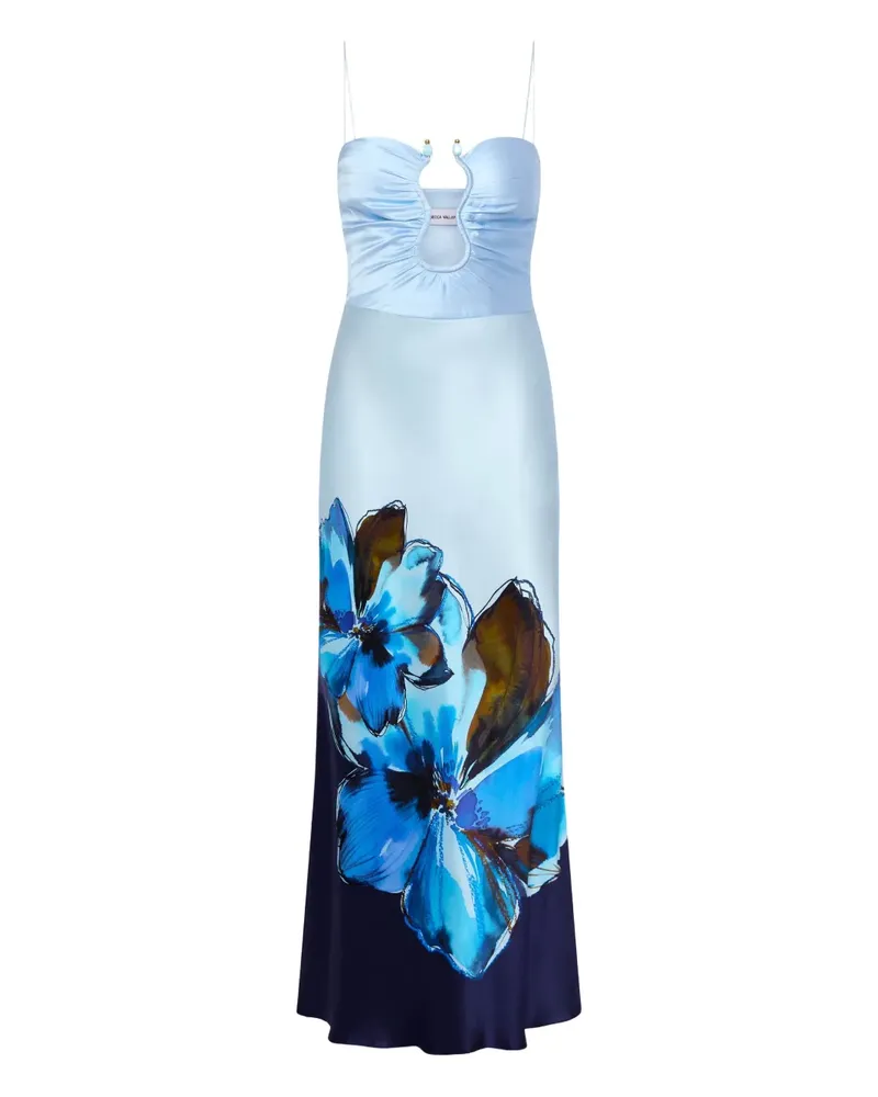 Rebecca Vallance Cyran Midikleid - Blau Blau
