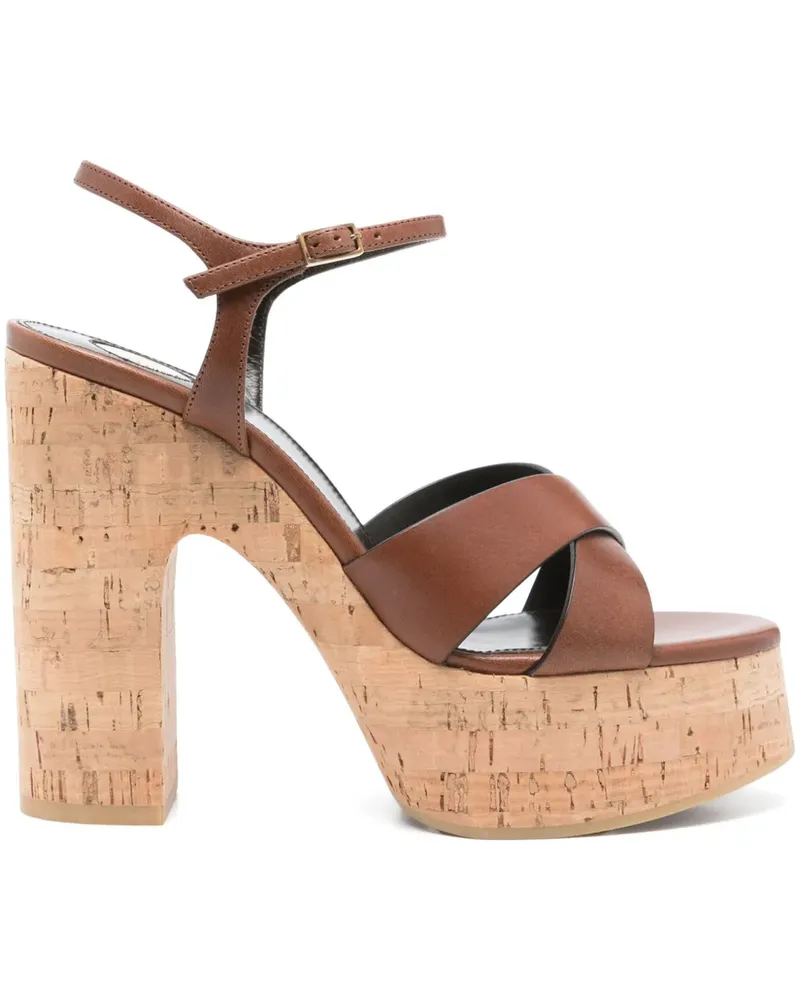Saint Laurent Bianca Sandalen 125mm - Braun Braun