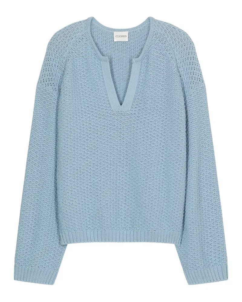 Closed Pullover mit V-Ausschnitt - Blau Blau