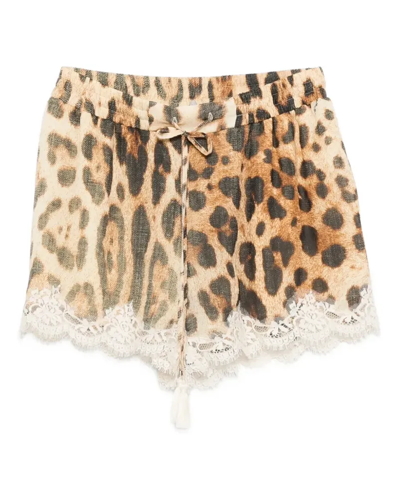 Ermanno Scervino leopard-print shorts - Nude Nude