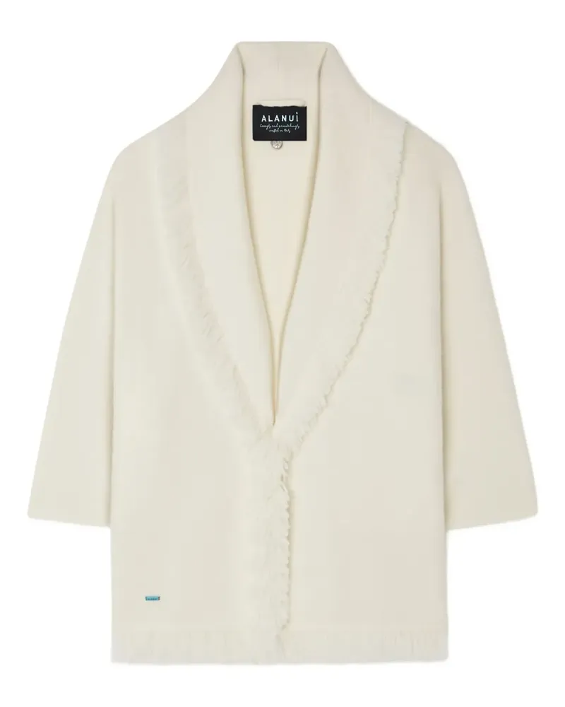 Alanui Finest Cardigan mit Schalkragen - Weiß Weiß