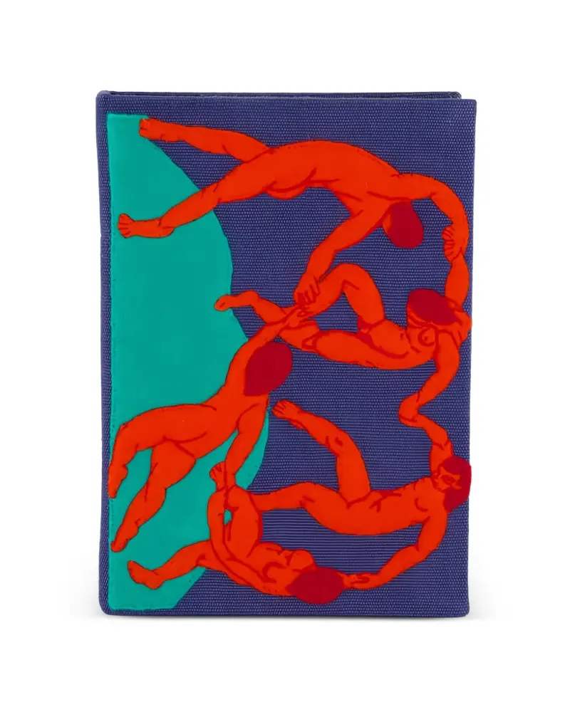 Olympia Le-Tan Dance Clutch im Buchdesign - Blau Blau