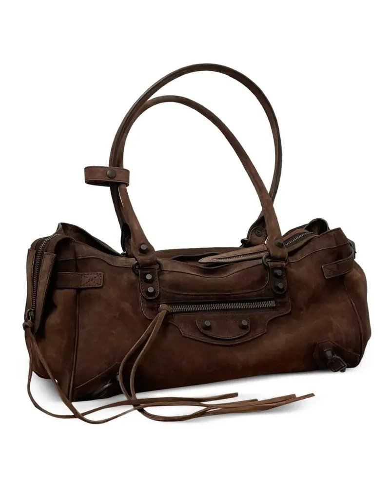 Balenciaga Le City East West Schultertasche - Braun Braun