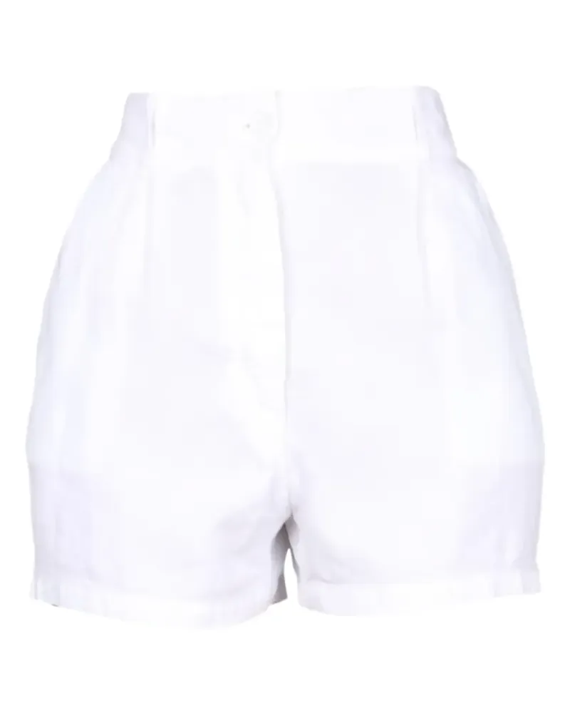 ASPESI Shorts mit Falten - Weiß Weiß