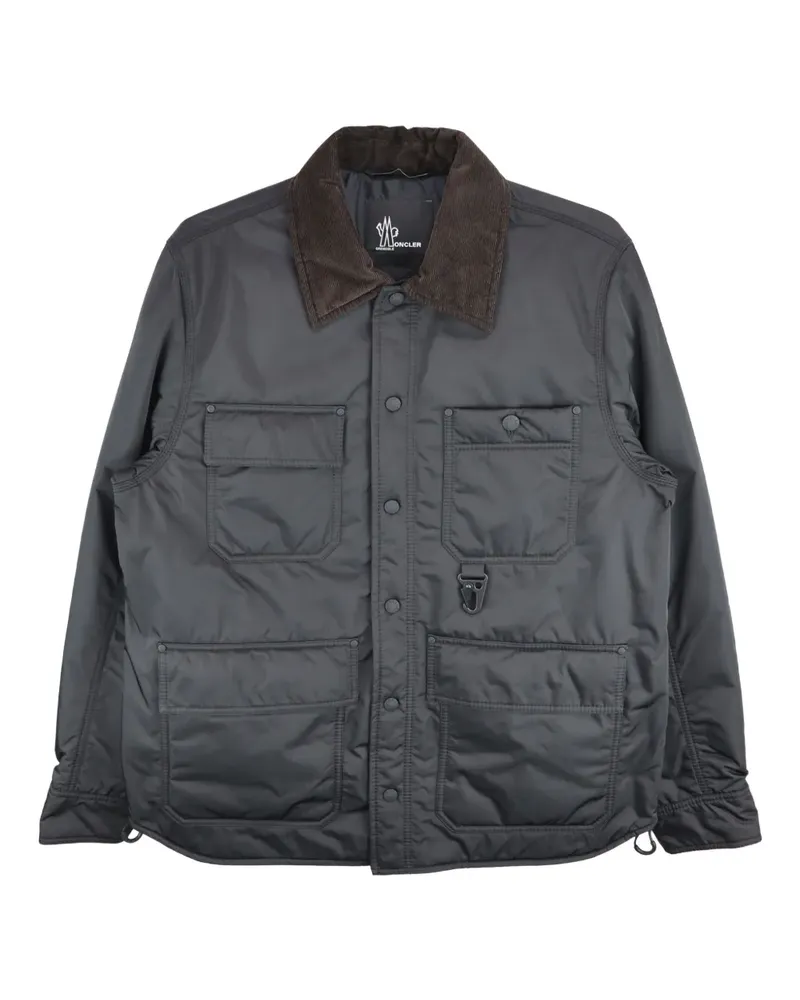 Moncler Waterton Hemdjacke mit Cordkragen - Schwarz Schwarz