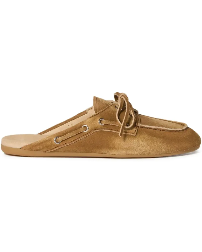 Miu Miu Faded Mules aus Wildleder - Braun Braun