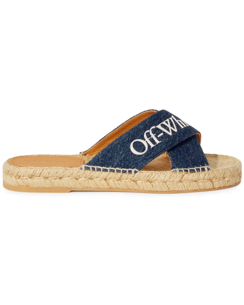OFF-WHITE Criss Cross Espadrilles - Blau Blau