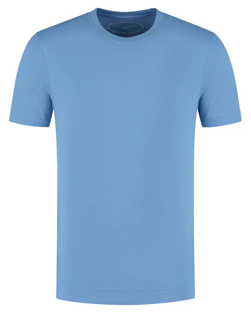 Fedeli T-Shirt aus Bio-Baumwolle - Blau Blau