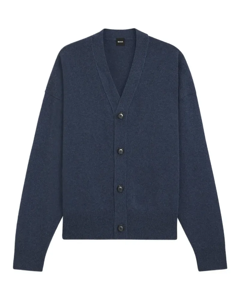HUGO BOSS Ucone V-neck button-up cardigan - Blau Blau
