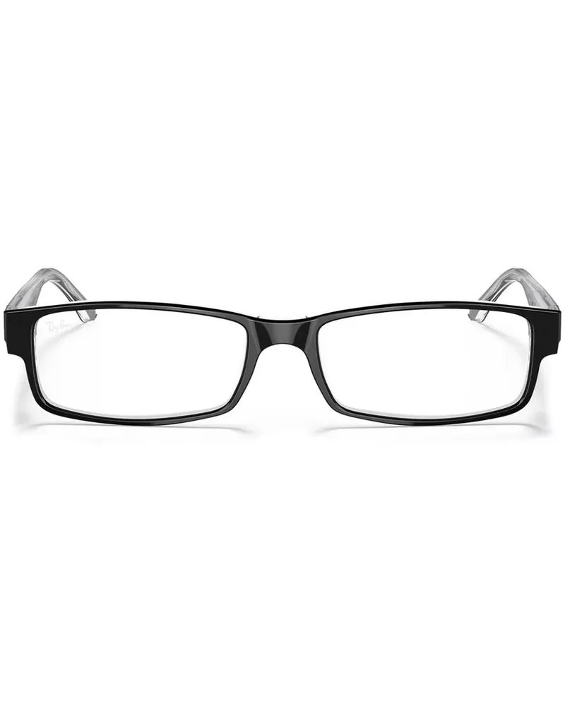 Ray Ban Brille mit eckigem Gestell - Schwarz Schwarz