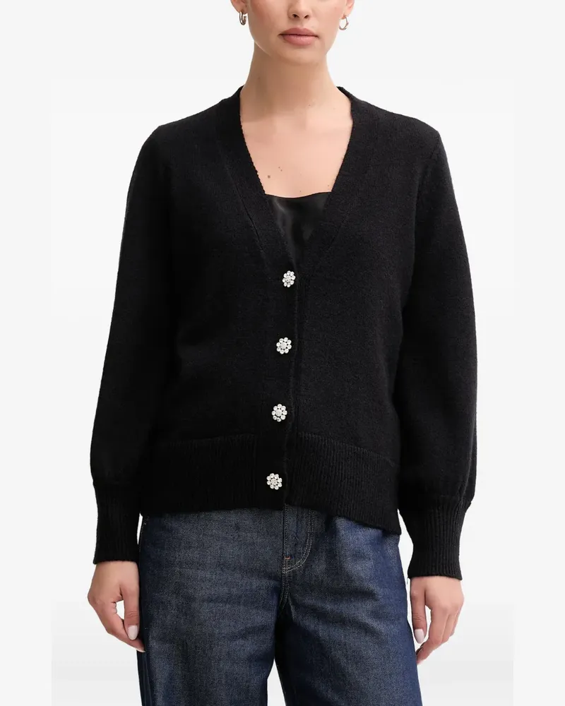 Joseph Ribkoff flower-detail cardigan - Schwarz Schwarz