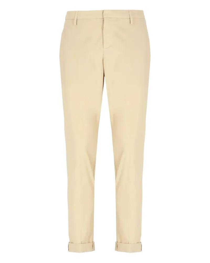 Dondup Hose mit Logo-Detail am Bündchensaum - Nude Nude