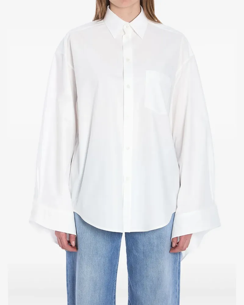 Balenciaga Hemd mit gebundenen Manschetten - Weiß Weiß