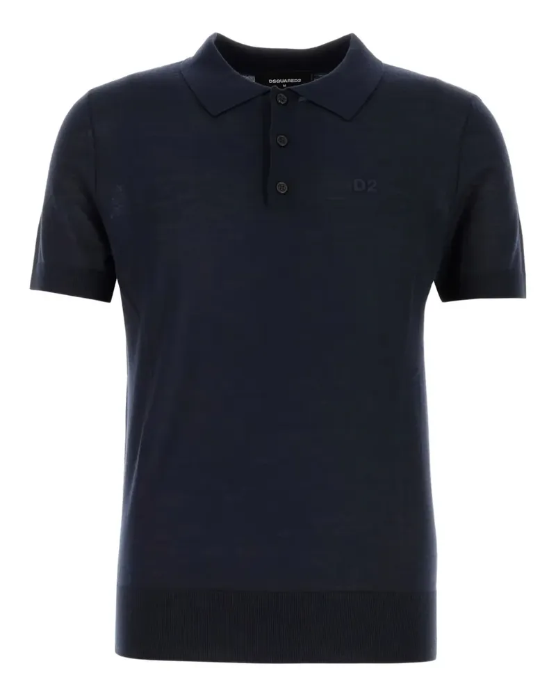Dsquared2 Poloshirt mit kurzen Ärmeln - Blau Blau
