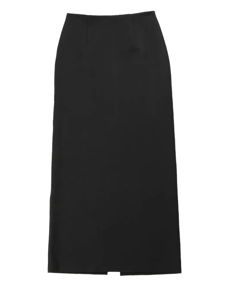 AURALEE Midirock mit hohem Bund - Schwarz Schwarz