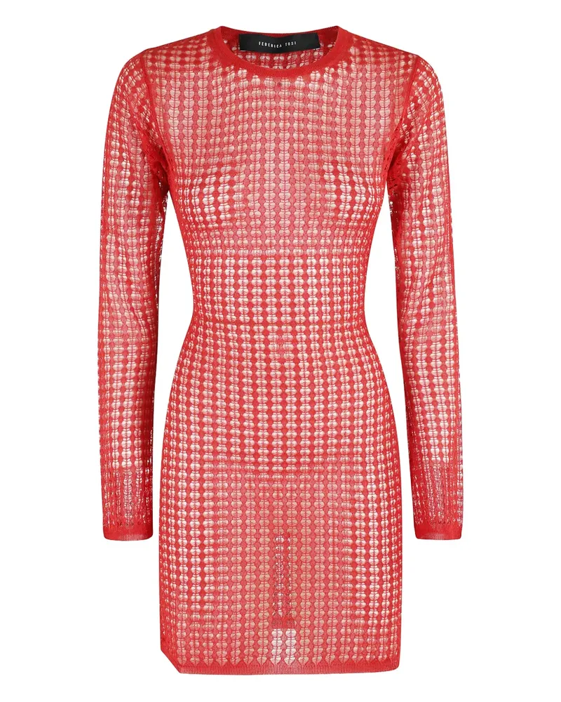Federica Tosi Gestricktes Minikleid - Rot Rot