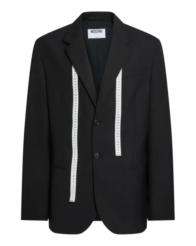 Moschino Jacke mit Print - Schwarz Schwarz