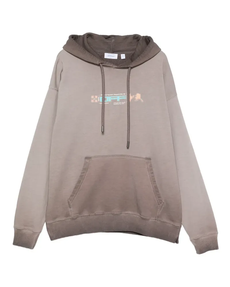 OFF-WHITE Hoodie mit Pfeil-Print - Braun Braun