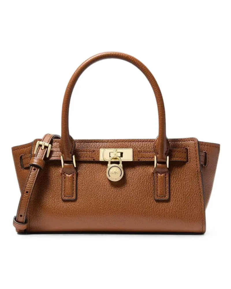 Michael Kors Hamilton Moderne extra-small leather crossbody bag - Braun Braun