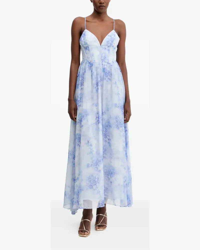 Bardot V-neck floral-print midi dress - Weiß Weiß