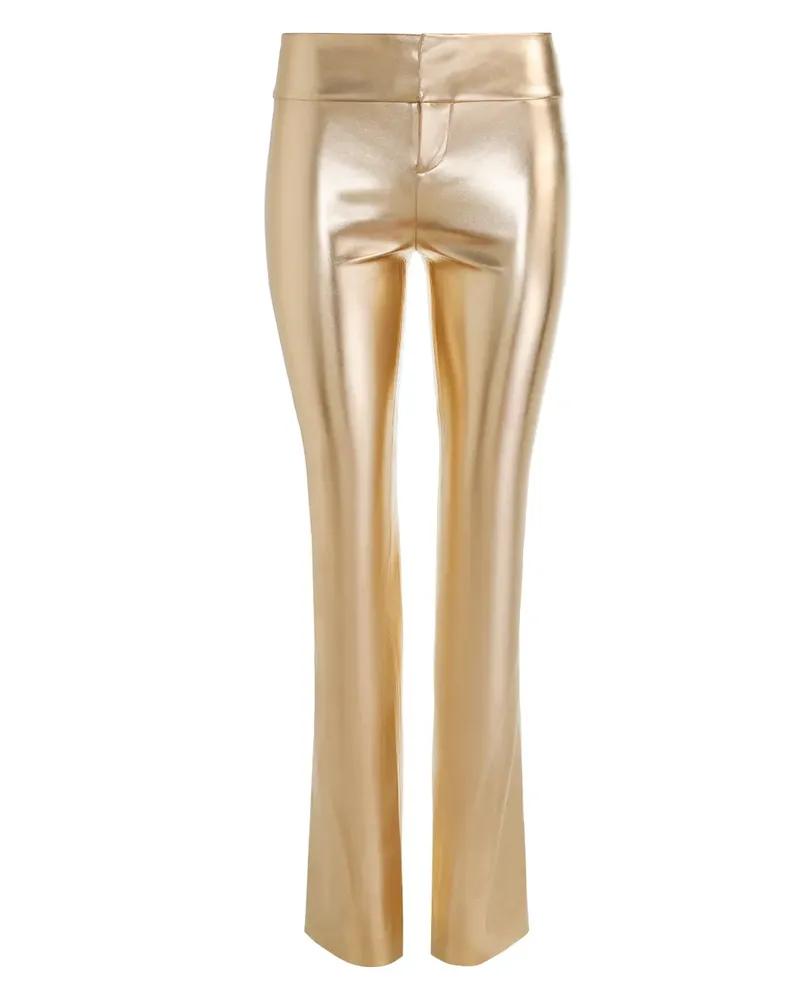 Alice + Olivia Olivia Bootcut-Hose - Gold Gold