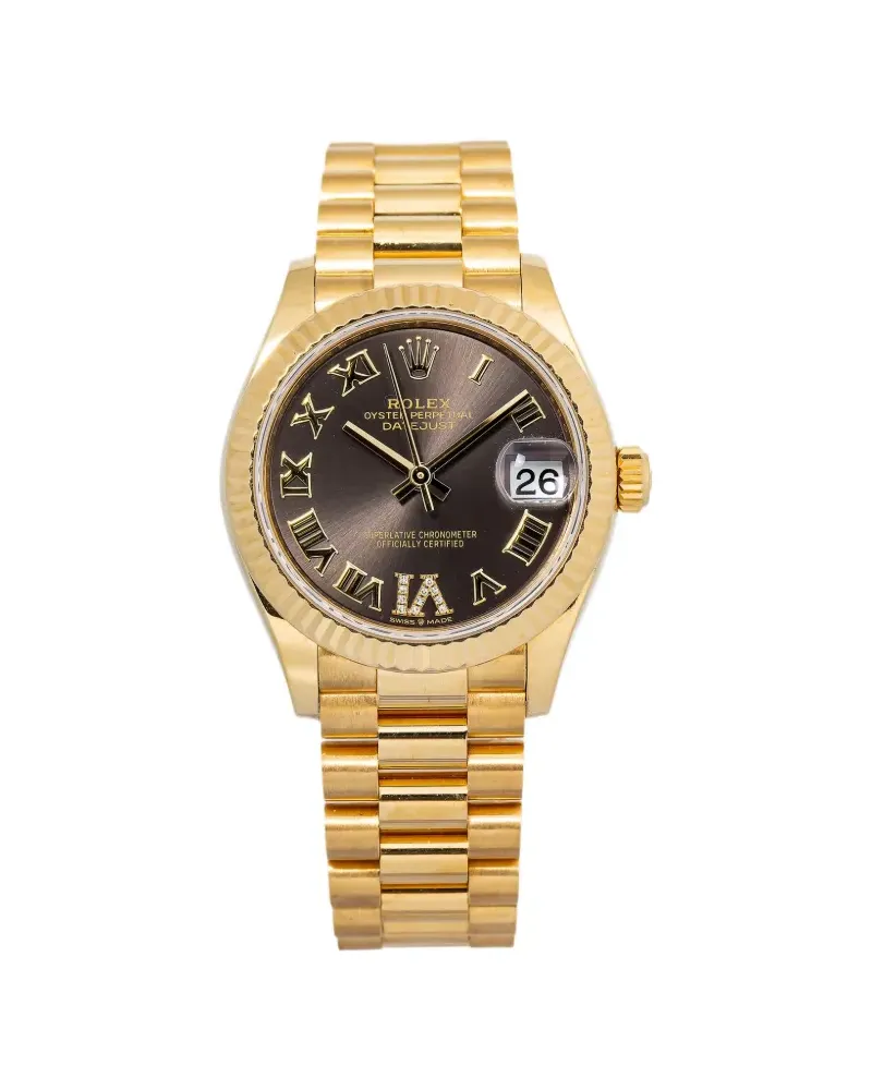 Rolex Fluted 31mm Datejust watch - Gold Gold