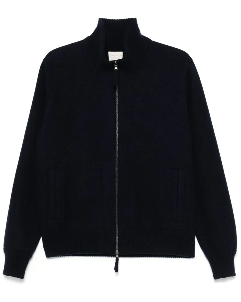 Lunaria Cashmere Jacke aus Kaschmir - Blau Blau