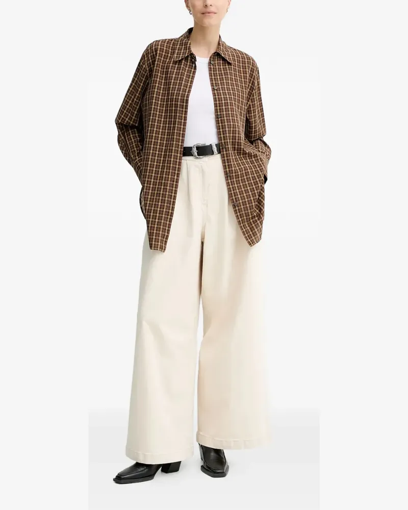 Marc O'Polo checked-pattern shirt - Braun Braun