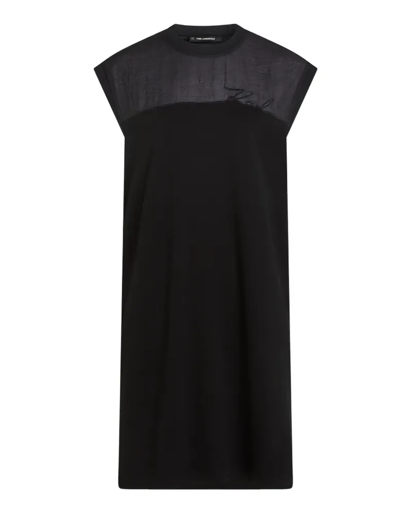 Karl Lagerfeld Signature T-Shirtkleid - Schwarz Schwarz
