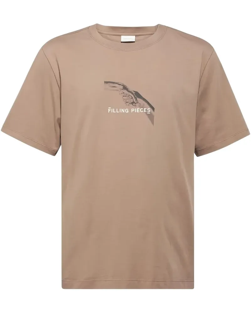 Filling Pieces Handshake Fossil T-Shirt - Nude Nude