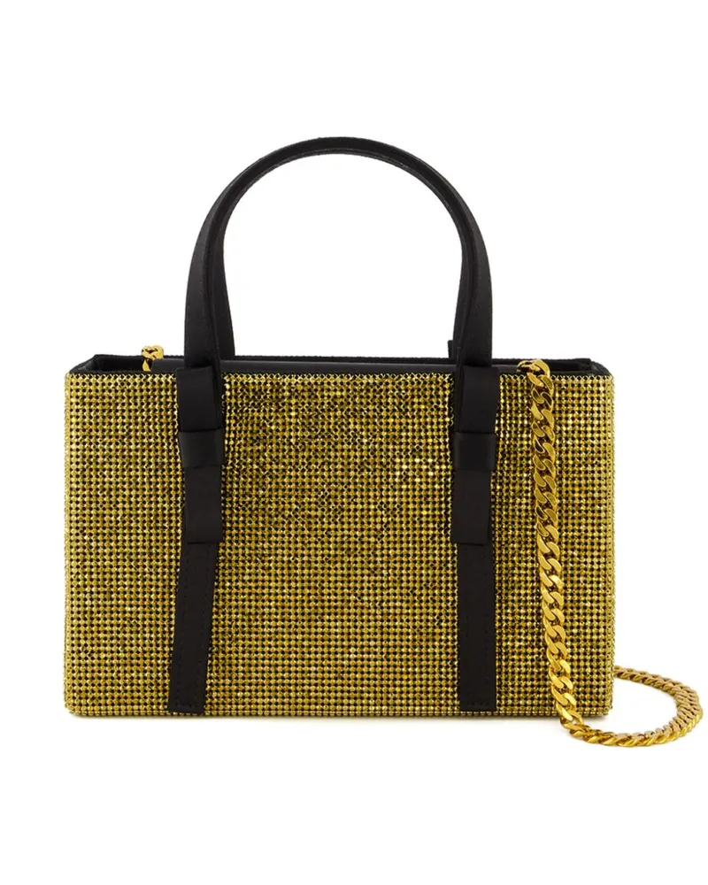 KARA Midi Bow Tote Bag - Gold Gold