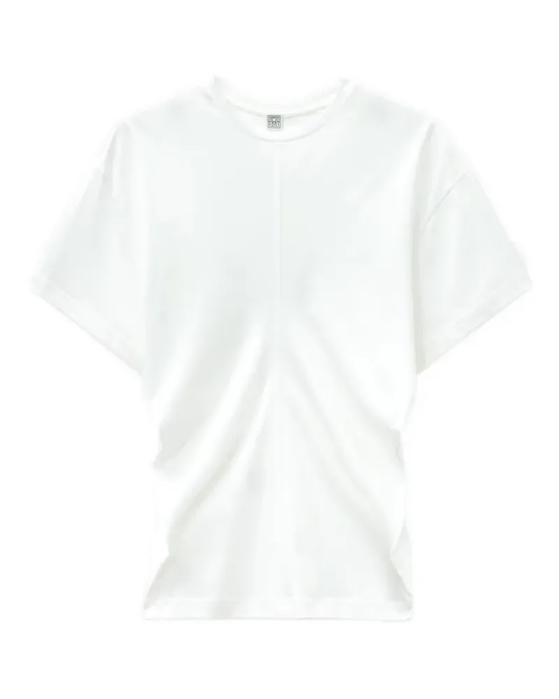 Totême slouch-waist jersey top white - Weiß Weiß