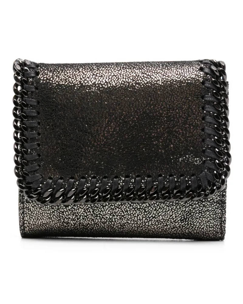 Stella McCartney Kleines Portemonnaie mit Klappe - Schwarz Schwarz