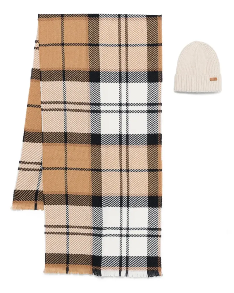Barbour Karierter Schal - Braun Braun